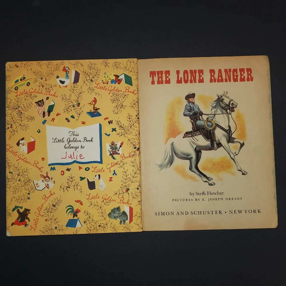 The Lone‎ Ranger -  A Little Golden Book #263 By Steffi Fletcher 1956